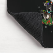 Ziege Weihnachtsbaum Snow Goat Xmas Mousepad (Ecke)