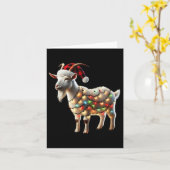Ziege Weihnachtsziegen Weihnachtsziegen Lover Karte (Gelbe Blume)