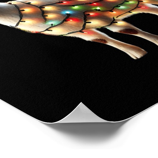 Ziege Weihnachtsziegen Weihnachtsziegen Lover Poster (Ecke)