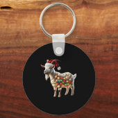 Ziege Weihnachtsziegen Weihnachtsziegen Lover Schlüsselanhänger (Vorderseite)