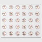 Ziege Weihnachtsziegen Wintertiere Geschenkpapier (Flach)