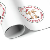 Ziege Weihnachtsziegen Wintertiere Geschenkpapier (Rolleneckpunkt)