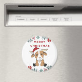 Ziege Weihnachtsziegen Wintertiere Magnet (In Situ (Geschirrspüler))