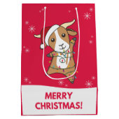 Ziege Weihnachtsziegen Wintertiere Mittlere Gesche Geschenktüte (Rückseite)