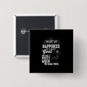 Ziege weit über dich kann Glück kaufen Button (Vorne & Hinten)