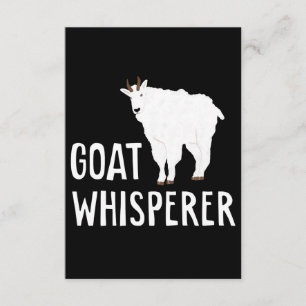 Ziege Whisperer Funny Goat Farm Hemd Hausziege Begleitkarte
