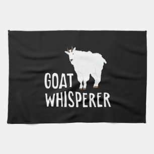 Ziege Whisperer Funny Goat Farm Hemd Hausziege Geschirrtuch