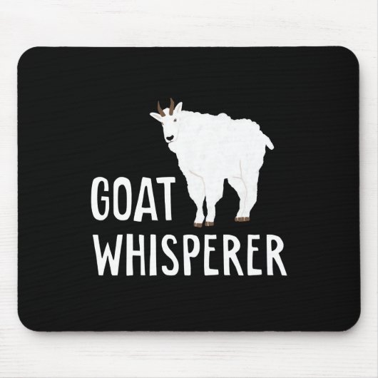 Ziege Whisperer Funny Goat Farm Hemd Hausziege Mousepad (Vorne)