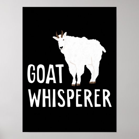 Ziege Whisperer Funny Goat Farm Hemd Hausziege Poster (Vorne)