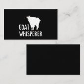 Ziege Whisperer Funny Goat Farm Hemd Hausziege Visitenkarte (Vorne/Hinten)
