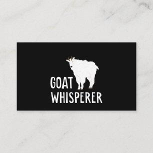 Ziege Whisperer Funny Goat Farm Hemd Hausziege Visitenkarte