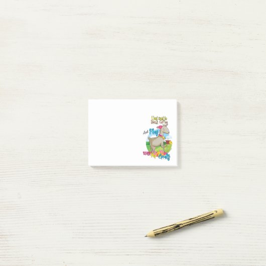 ZIEGE | Woll einfach Kaffee mit Ziegen zu trinken Post-it Klebezettel (Auf Schreibtisch)