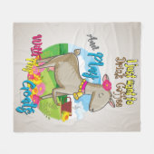 ZIEGE | woll einfach mit meiner Ziege Kaffee trink Fleecedecke (Vorderseite (Horizontal))