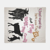 ZIEGE | woll einfach, Tee mit meiner Ziege zu spie Fleecedecke (Vorderseite (Horizontal))