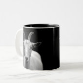 Ziege Zweifarbige Tasse (Vorderseite Links)