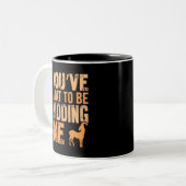 Ziege Zweifarbige Tasse (Vorderseite Links)