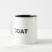 Ziege Zweifarbige Tasse (Vorderseite Links)