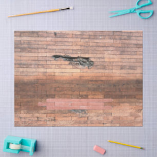 Ziegel in der Wand Seidenpapier
