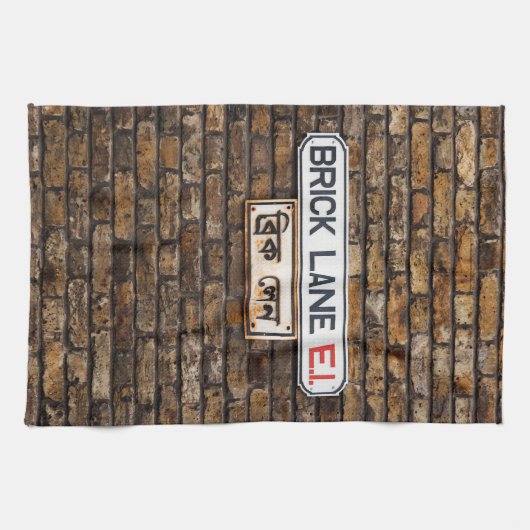 Ziegel Lane Tee Geschirrtuch (Horizontal)