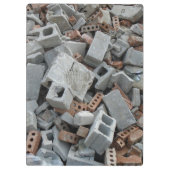 Ziegel und Blöcke Abriss-Zauber Klemmbrett (Rückseite)