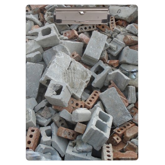 Ziegel und Blöcke Abriss-Zauber Klemmbrett (Vorderseite)