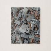 Ziegel und Blöcke Zerstörung Rubelverschmutzer Puz Puzzle (Vertikal)