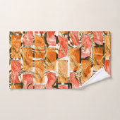 Ziegelartig zeichnend mit hellen Farbtönen Badhandtuch Set (Handtuch)