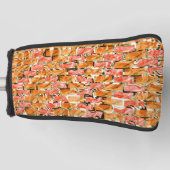 Ziegelartig zeichnend mit hellen Farbtönen Golf Headcover (Vorderseite)