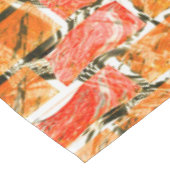 Ziegelartig zeichnend mit hellen Farbtönen Tischdecke (Schrägansicht)