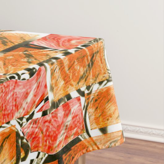 Ziegelartig zeichnend mit hellen Farbtönen Tischdecke (Beispiel)