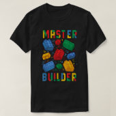 Ziegelbauer Funny Blocks Master Builder T-Shirt (Design vorne)