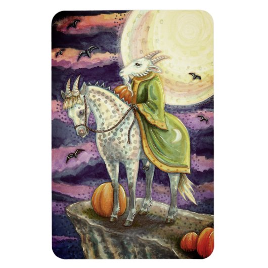 ZIEGELDEMON, SICHER GESCHAFFEN STEED FANTASY HALLO MAGNET (Vertikal)