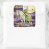 ZIEGELDEMON, SICHER GESCHAFFEN STEED FANTASY HALLO QUADRATISCHER AUFKLEBER (Tasche)