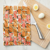 Ziegeldesign mit hellen Tönen, die sie voneinander Geschirrtuch (Viertel Falte)