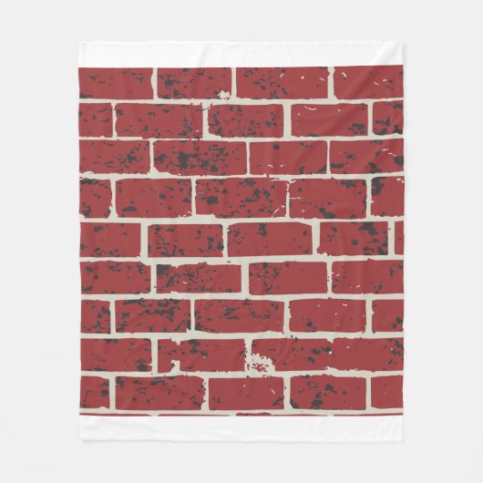 Ziegelfliese Fleecedecke (Vorderseite)