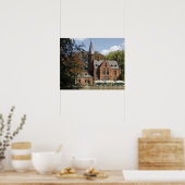 Ziegelkirche auf Minnewater Poster (Küche)