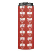 Ziegelkunst und Kunsthandwerk Libellen Thermosbecher (Rückseite)