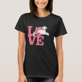 ZIEGELLOVER | BABY PINK Dark Goat L O V E T-Shirt (Vorderseite)