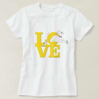 ZIEGELLOVER | GELBE Ziege L O V E - Weiße Ziege T-Shirt
