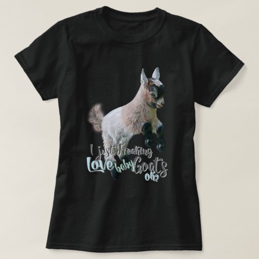ZIEGELLOVER | Ich friere einfach LIEBE Babyziegen T-Shirt (Design vorne)
