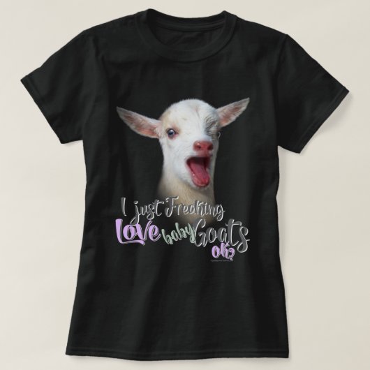 ZIEGELLOVER | Ich friere einfach LIEBE Babyziegen T-Shirt (Design vorne)