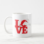 ZIEGELLOVER | RED Goat L O V E - White Goat Kaffeetasse (Links)
