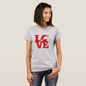 ZIEGELLOVER | RED Goat L O V E - White Goat T-Shirt (Vorne ganz)