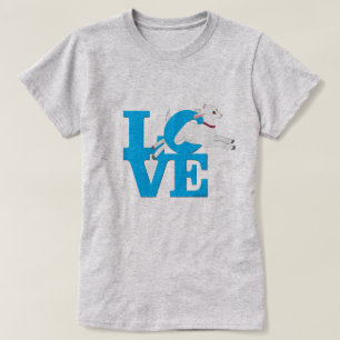 ZIEGELLOVER SKY BLUE Goat L O V E - Weiße Ziege T-Shirt