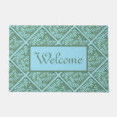 Ziegelmatte aus grün und blau fußmatte (Vorderseite)