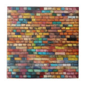 Ziegelmauer 3D Keramik Tile Fliese (Vorderseite)