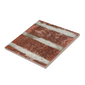 Ziegelmauer aus rotem Ziegelstein Fliese (Seite)