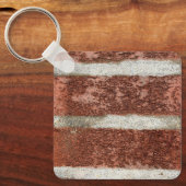 Ziegelmauer aus rotem Ziegelstein Schlüsselanhänger (Vorderseite)