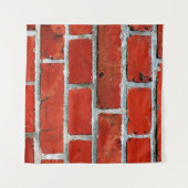 Ziegelmauer aus roten Ziegelsteinen Wandteppich (Vorderseite (Horizontal))