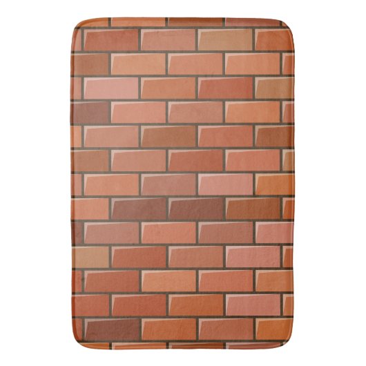 Ziegelmauer Badematte (Vorderseite Vertikal)